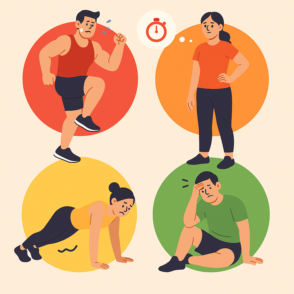 اشتباهات رایج در HIIT و راه حل‌ها