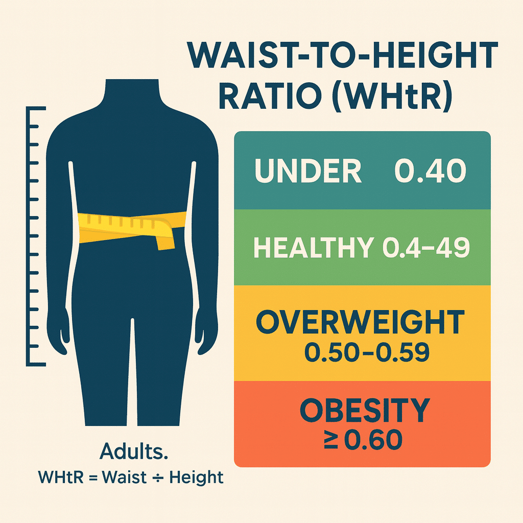 Waist-to-Height Ratio (WHtR) Calculator