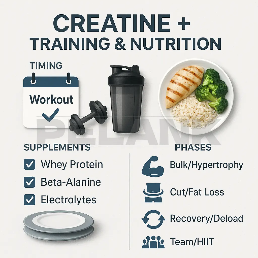 Creatine 9 ترکیب کراتین با برنامه تمرینی و تغذیه