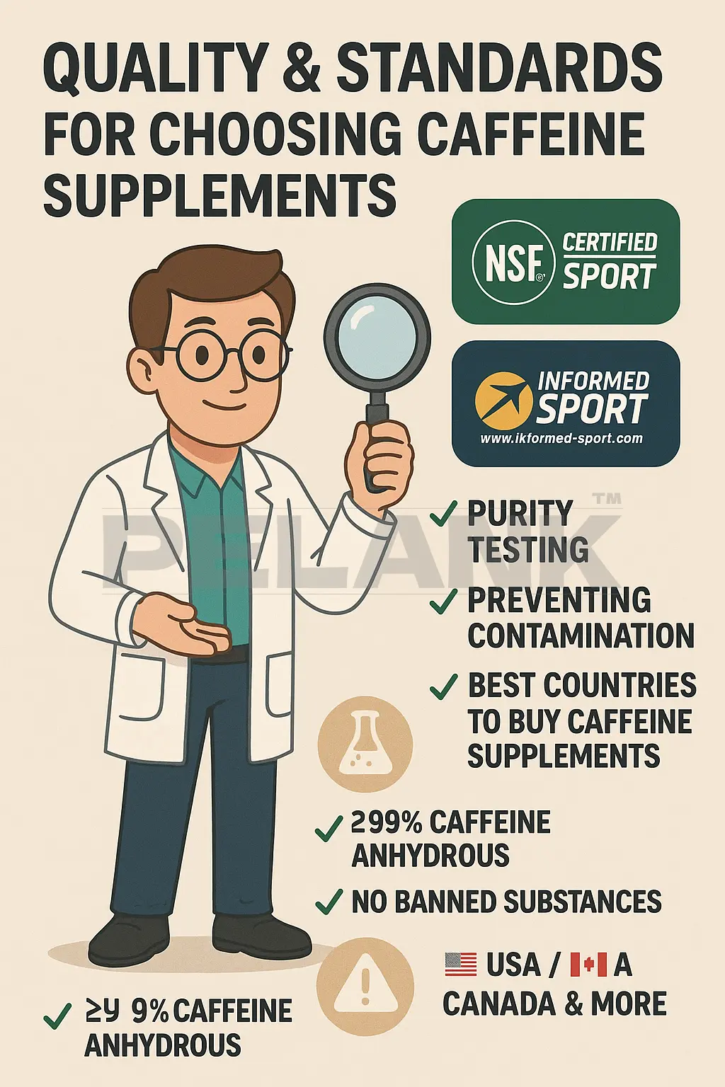 Quality and standards for choosing a caffeine supplement