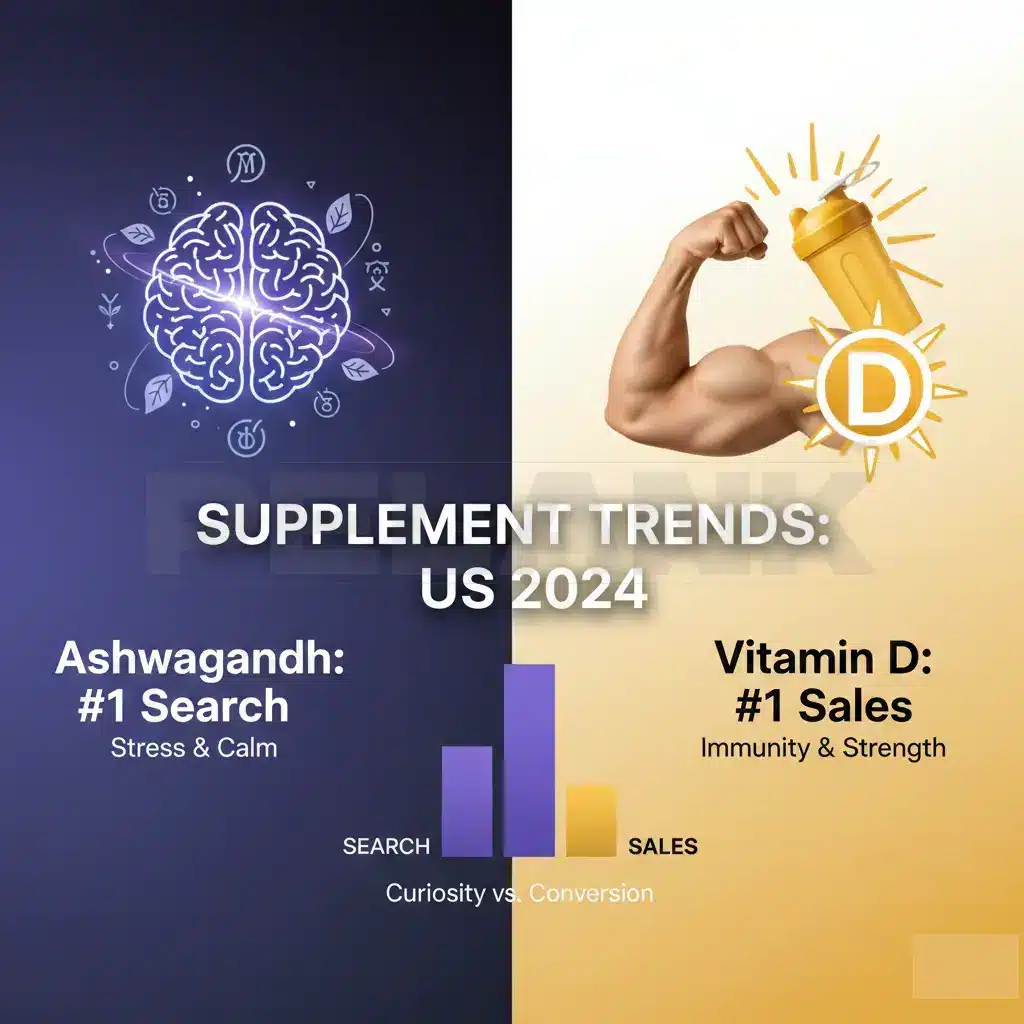 Review of the Top 10 Most Searched Supplements in the U.S.: Sales, Popularity, and Benefits