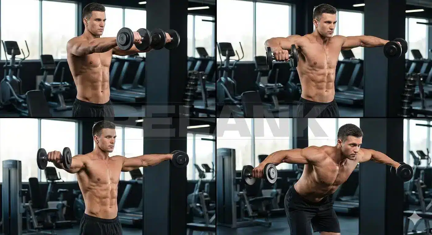 Dumbbell 4 Way Lateral Raise