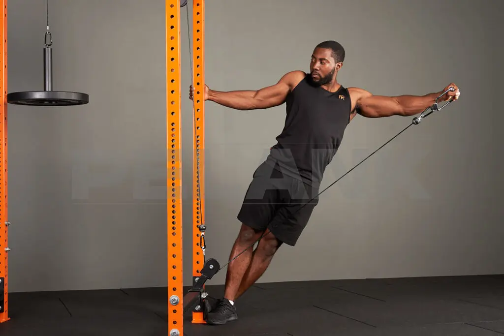 Leaning Cable Lateral Raise 1 Leaning Cable Lateral Raise