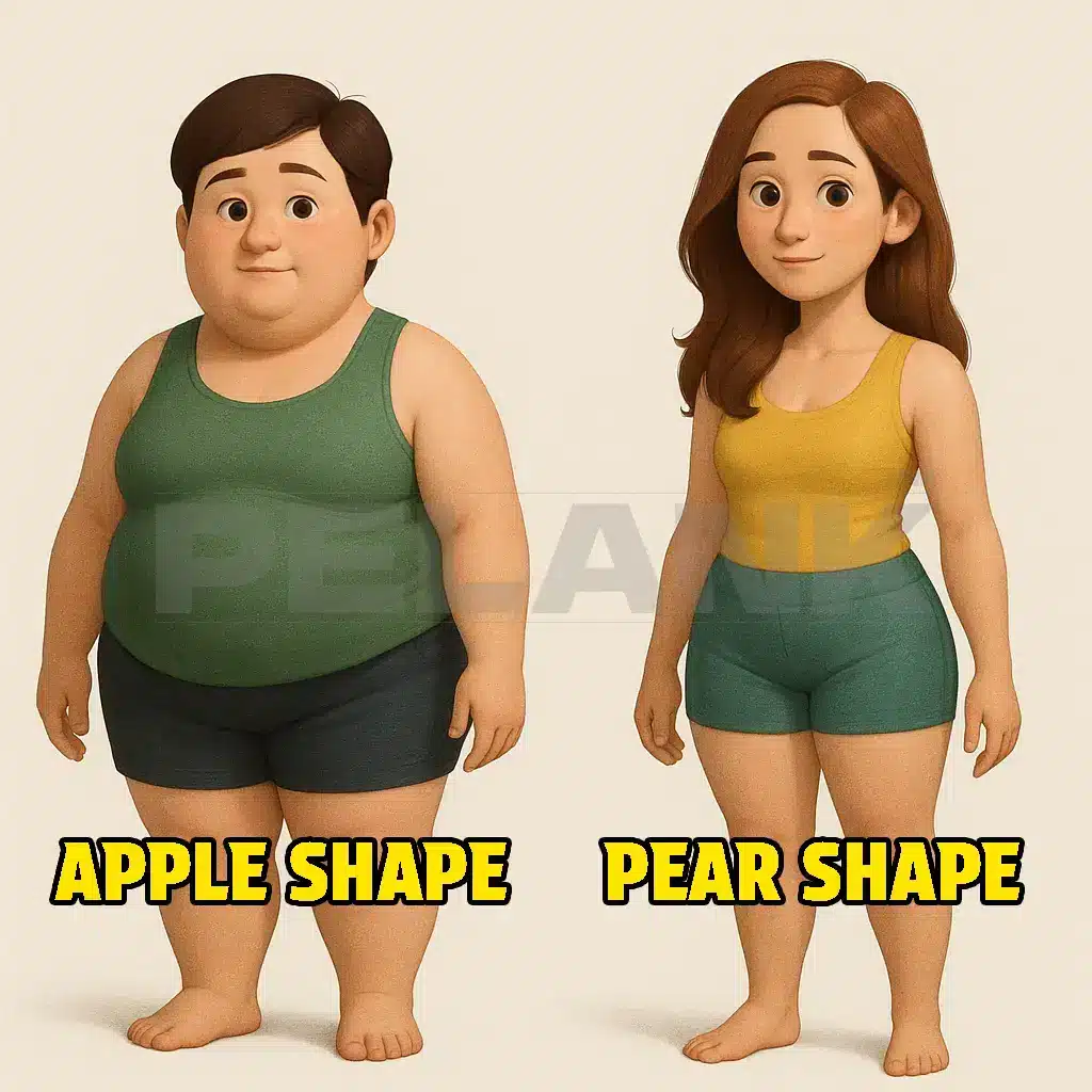 Pear Shape vs Apple Shape