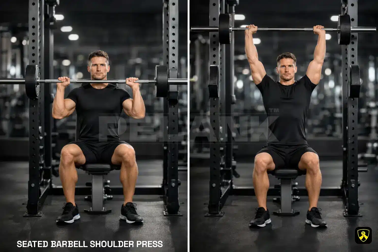 Seated Barbell Shoulder Press
