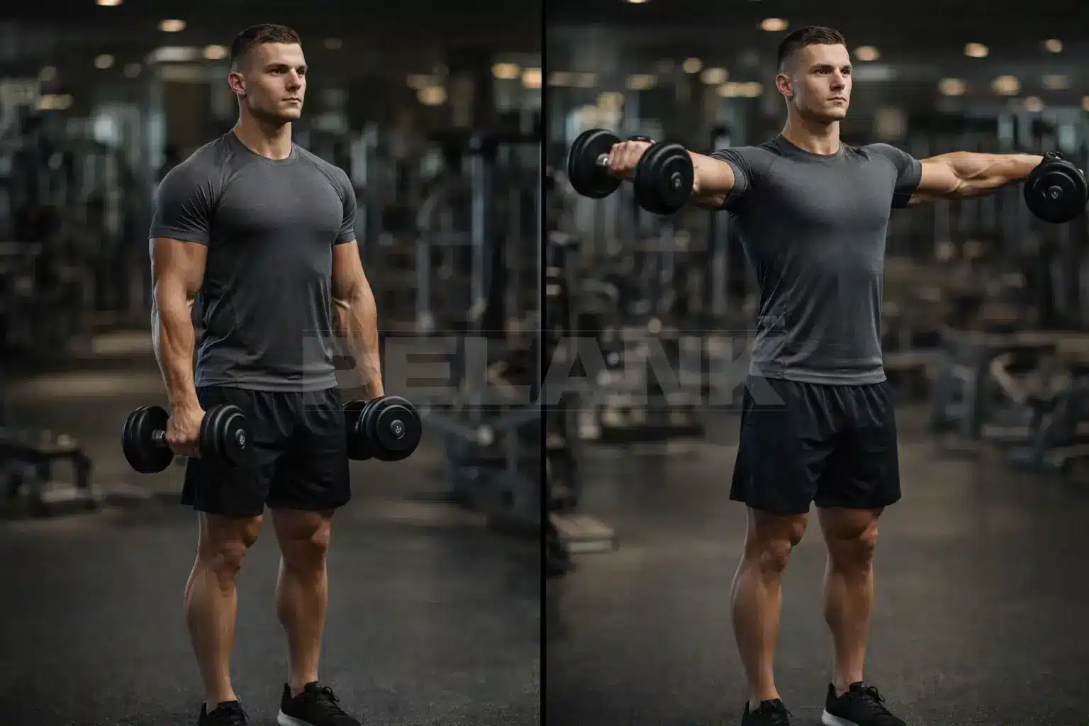 Standing Dumbbell Lateral Raise 1 Standing Dumbbell Lateral Raise