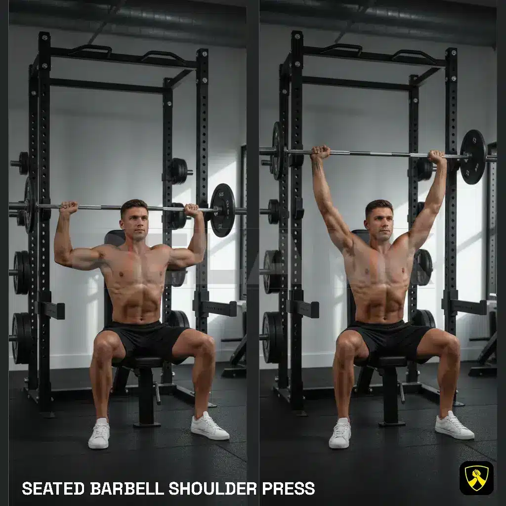 Seated Barbell Shoulder Press