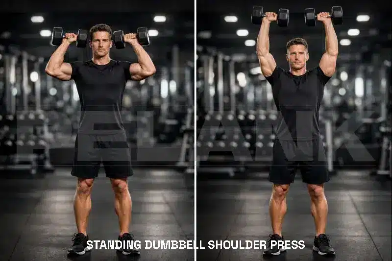 Standing Dumbbell Shoulder Press
