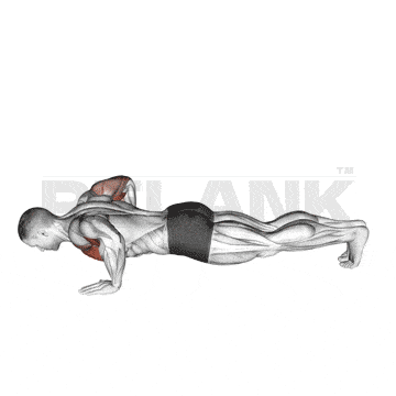 Two Arm Cable Front Raise 8 Chest Tap Push-Up